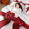 thumbnail image 4 of jejeloiu Romantic Valentine Gift 7-Piece Twin Bedding Sets,Cartoon Cute Bow Bedding Comforter Set For Teens Reversible, 4 of 8
