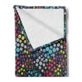 thumbnail image 2 of Garden Art Soft Flannel Fleece Throw Blanket, Field in Full Blossom Various Different Flowers and Herbs Spring Day Fantasy, Cozy Plush for Indoor and Outdoor Use, 50" x 60", Multicolor, by Ambesonne, 2 of 5