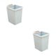thumbnail image 4 of Bewildely Bote de basura sin tapa conveniente y elegante de PP con anillo de presión para la cocina Las opciones multicolores son simples azul azul 2piezas, 4 of 4