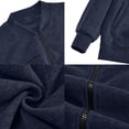 thumbnail image 6 of Men's Sweatshirt Full Zip Up Stand Collar No Hood Casual Jackets with Pockets Long Sleeve Mock Neck Fall Warm Coats, XL, 6 of 10