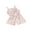 Pink, variant on Suealasg Little Girls Overalls Romper Sleeveless Daisy Print Jumpsuit 1T 2T 3T 4T 5T 6T Kids Toddler Girls Summer Spaghetti Straps Button Down Shorts Playsuit