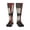 1 Black, variant on Women's Knee High Socks Thin Red Firefighter Line Flag Art Outdoor Casual Tube Socks