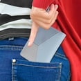 thumbnail image 3 of 1 billetera corta con cremallera para mujer con borlas, billetera plegable simple y multifuncional azul, 3 of 5