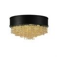 thumbnail image 1 of Medina 7 Light Drum Shade Flush Mount With Black Finish, 1 of 2