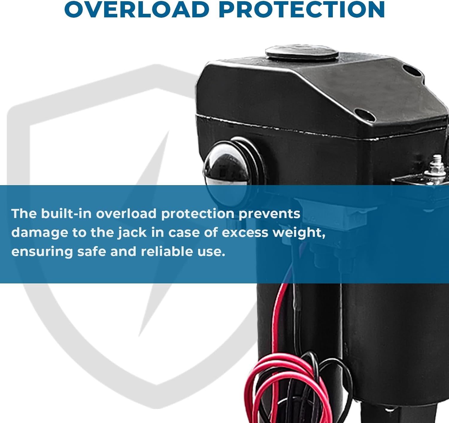 Dawot  3500 lbs Electric Trailer Jack, 12V DC, 27" Lift, with Drop Leg, for Travel, Trailer, Camper, Boats, & More