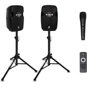 PRORECK IMPACT 8-Inch Stereo Speakers 600W Peak Power Bluetooth PA Speaker