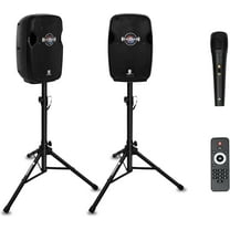 PRORECK IMPACT 8-Inch Stereo Speakers 600W Peak Power Bluetooth PA Speaker