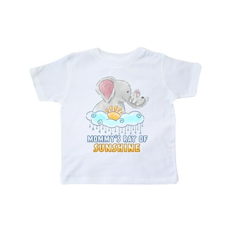 

Inktastic Mommy s Ray of Sunshine Cute Elephants Rainclouds and Sun Gift Toddler Boy or Toddler Girl T-Shirt
