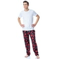thumbnail image 2 of Godzilla Men's Character And Japanese Script Allover Pattern Adult Lounge Sleep Pajama Pants, 2 of 4