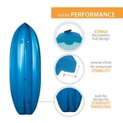 Lifetime Wave Youth 6 ft Sit-On-Top Kayak with Paddle Blue (90097)