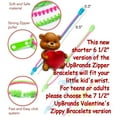 thumbnail image 3 of 24 Fidget Toys Friendship Zipper Bracelets 7 ½”, Party Favors for Kids, Sensory Bulk Set Neon Colors, Kit for Valentines, Birthday, Goodie Bag, Easter Egg Basket Stuffers, Pinata Fillers, 3 of 9