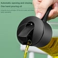 thumbnail image 2 of Handheld Oil Dispenser Automatic Open Bottle with Handle Drip-Free Container Cruet Salad Dressing Pot Kitchen Chef Supplies Black, 2 of 5