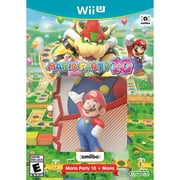 Angle View: Nintendo Mario Party 10 and Mario Amiibo (Wii U)