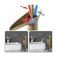 thumbnail image 3 of Grifo de baño de bronce antiguo, grifo de lavabo en cascada, grifo monomando para lavabo alto, grifo de baño con válvula de cerámica, 3 of 5