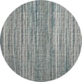 thumbnail image 2 of Addison Rugs Mayfield Washable Transitional Textured Stripes Peacock Round Rug, 8' x 8', 2 of 5