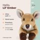 thumbnail image 2 of Peluche de peluche Bearington Lil' Ember Fawn 23 cm, 2 of 6
