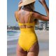 thumbnail image 2 of Traje de baño de una pieza para mujer Traje de baño con ribete festoneado negro sexy Namotu CZJP-HY51-9, 2 of 4