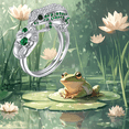thumbnail image 6 of Frog Ring 925 Sterling Silver 6D Frog Ring for Women Frog Jewelry Gifts for Frog Lover, 6 of 6