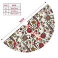 thumbnail image 3 of Yiaed Dark Enchanted Flowers And Birds Print Christmas Tree Skirt , Tree SkirtsTree Mat for Christmas Winter Holiday Indoor Decorations-30", 3 of 7
