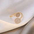 thumbnail image 4 of abierto elegante para mujer, joyería ajustable, de puño abierto geométrico para vacaciones, Día de San Valentín, decoración de trabajo Yuyangstore Anillo de aleación vintage, 4 of 7