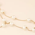thumbnail image 2 of Gold Silver Color Sweet Necklace Faux Pearl Y Pendant Necklace Earring Jewelry Sets Wedding Jewelry Women Fashion, 2 of 7