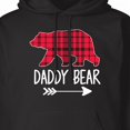 thumbnail image 3 of Inktastic Plaid Daddy Bear with Arrow Adult Hoodie Sweatshirt, 3 of 4