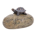 thumbnail image 3 of Opvise Garden Ornament Key Hider Simulation Stone Design Waterproof Secure Outdoor Key Storage Resin Key Box C, 3 of 7