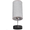 thumbnail image 1 of Lámpara de escritorio regulable de 3 vías con puerto USB A y tipo C, lámpara de mesita de noche de carga con  táctil para sala de estar y dormitorio (gris), 1 of 9