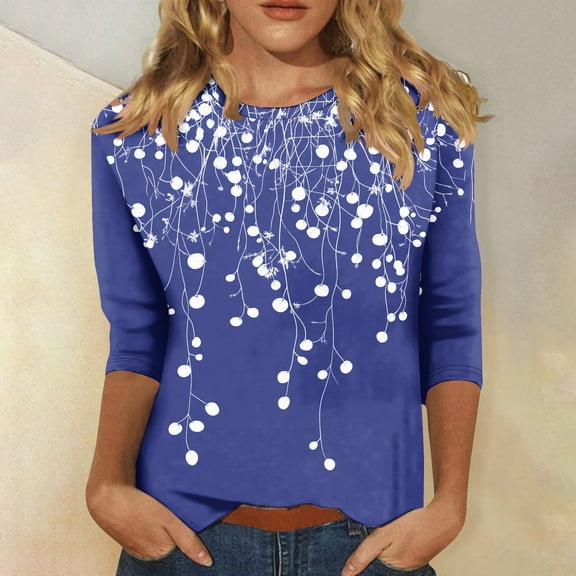 PNTUTB Women's Fashion Round-Neck Short Sleeved Printed Pullover Dress