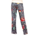 thumbnail image 4 of FASHIONWT Women Wide-Leg Drawstring Trousers Christmas Homewear High Waist Palazzo Pants, 4 of 4