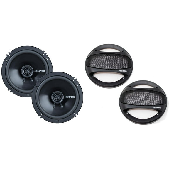 Memphis Audio SRX62V Street Reference Series 6.5" 2-Way Coaxial Speakers with SRXG62 Grilles