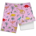 thumbnail image 3 of MEZZALL Boys Shark Printed Swimming Shorts With Lace Up High Waisted Loose Casual Swim Trunks Summer Beach Vacation Pool 5-6 Years Soft Baby Wear, 3 of 5