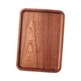 thumbnail image 2 of Bandeja de servir de madera, plato para aperitivos, plato para frutas, bandeja para mesa de té y café, natural 18cmx25cmx15cm, 2 of 9