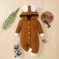 thumbnail image 2 of Vedolay Baby Girl Clothes Boys Jumpsuit Set for Girls Long Sleeve Bodysuit 2023 Brown,100, 2 of 5