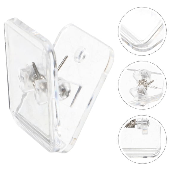 HOOWIFFY 8Pcs Transparent Dog Pad Holder Wall Mount Pet Training Nonslip Durable Clips