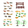 thumbnail image 1 of Kit de modelo de animales Granja de animales salvajes de plástico 68 piezas Fanmusic Kit de modelo de animales, 1 of 7