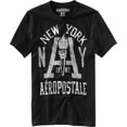 thumbnail image 1 of Aeropostale Hombres Nyc East Div. Camiseta gráfica, negra, pequeña, 1 of 1