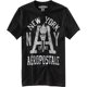 thumbnail image 1 of Aeropostale Hombres Nyc East Div. Camiseta gráfica, negra, extragrande, 1 of 1