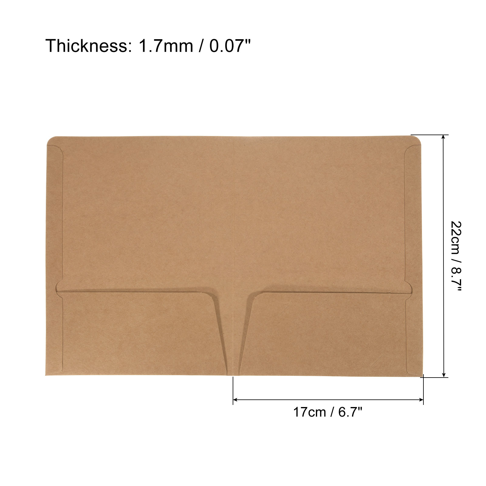 Unique Bargains Two-Pocket Folders Letter Files Portfolio Storage Organizer Folder 6