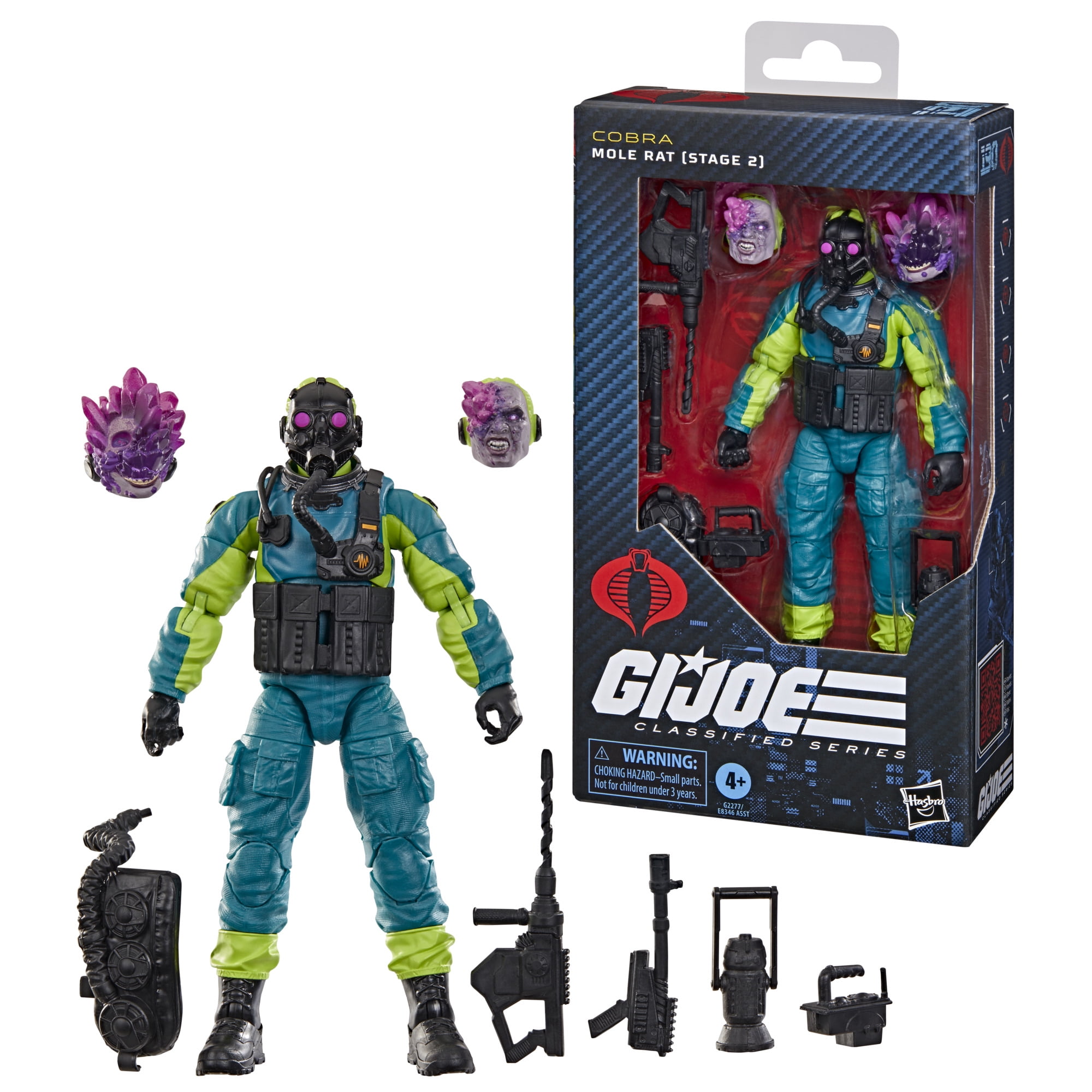 G.I. Joe Classified Series 190, Mole Rat (Stage 2), 6” Action Figure