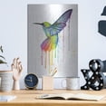 thumbnail image 6 of Luxe Metal Art ' Rainbow Hummingbird' by Olga Shvartsur, Metal Wall Art, 12"x16", 6 of 9