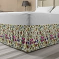 thumbnail image 1 of Christmas Bed Skirt, Lively Graphic Pattern of Seasonal Jolly Rich Elements Doodle Art, Elastic Bedskirt Dust Ruffle Wrap Around for Bedding Decor, 4 Sizes, Multicolor, by Ambesonne, 1 of 2