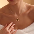 thumbnail image 2 of GOSFRY Letter Necklace for Women 14K Gold Plated Balloon Initial A-Z Pendant Necklace Trendy Dainty Satellite Bead Chain Necklace Personalized Custom Jewelry Gifts, 2 of 7