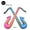 1pcs Saxophone, variant on Musical Instrument Ballons Guitar 70s 80s 90s Disco Hip Hop Party Guitar Saxophone Microphone Balloon Birthday Party Supplies (3pcs,partyshine)