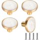 thumbnail image 1 of 4pcs Drawer Door Handle 32mm Furniture Knob Single Hole Round Drawer Knobs Door Knobs, Furniture Handles For Cupboard Kitchen Cupboard White, 1 of 5