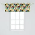 thumbnail image 2 of Ambesonne Geometric Window Valance, Intersected Zigzag Shapes, 54" X 18", Multicolor, 2 of 3