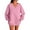 Pink, variant on ManxiVoo Relaxed Fit V Neck Side Pocket Sweatshirt for Women Autumn Casual Soft Lounge Wear L Size Beige