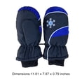 thumbnail image 2 of Yuarrent 3 pares de manoplas para niños, impermeables, Unisex, para clima frío, equipo deportivo, accesorios de esquí portátiles para actividades al Suministros térmicos Negro Yuarrent HA059231-06B, 2 of 5