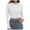 White, variant on Women's Round Neck Long Sleeve Knit Ribbed Fitted Crop Top Casual Basic Shirts
