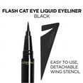 L'Oreal Paris Infallible Flash Cat Eye Waterproof Brush Tip Liquid Eyeliner, Black